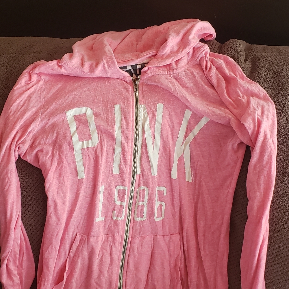 Victoria secret light weight zip up hoodie